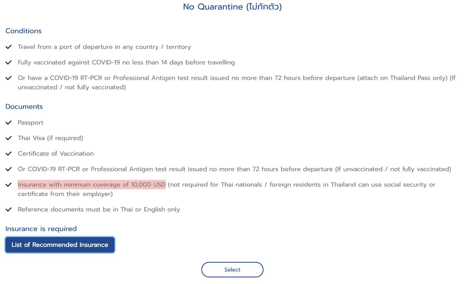 Choose Your Thailand Pass Program Choose Your Thailand Pass Program