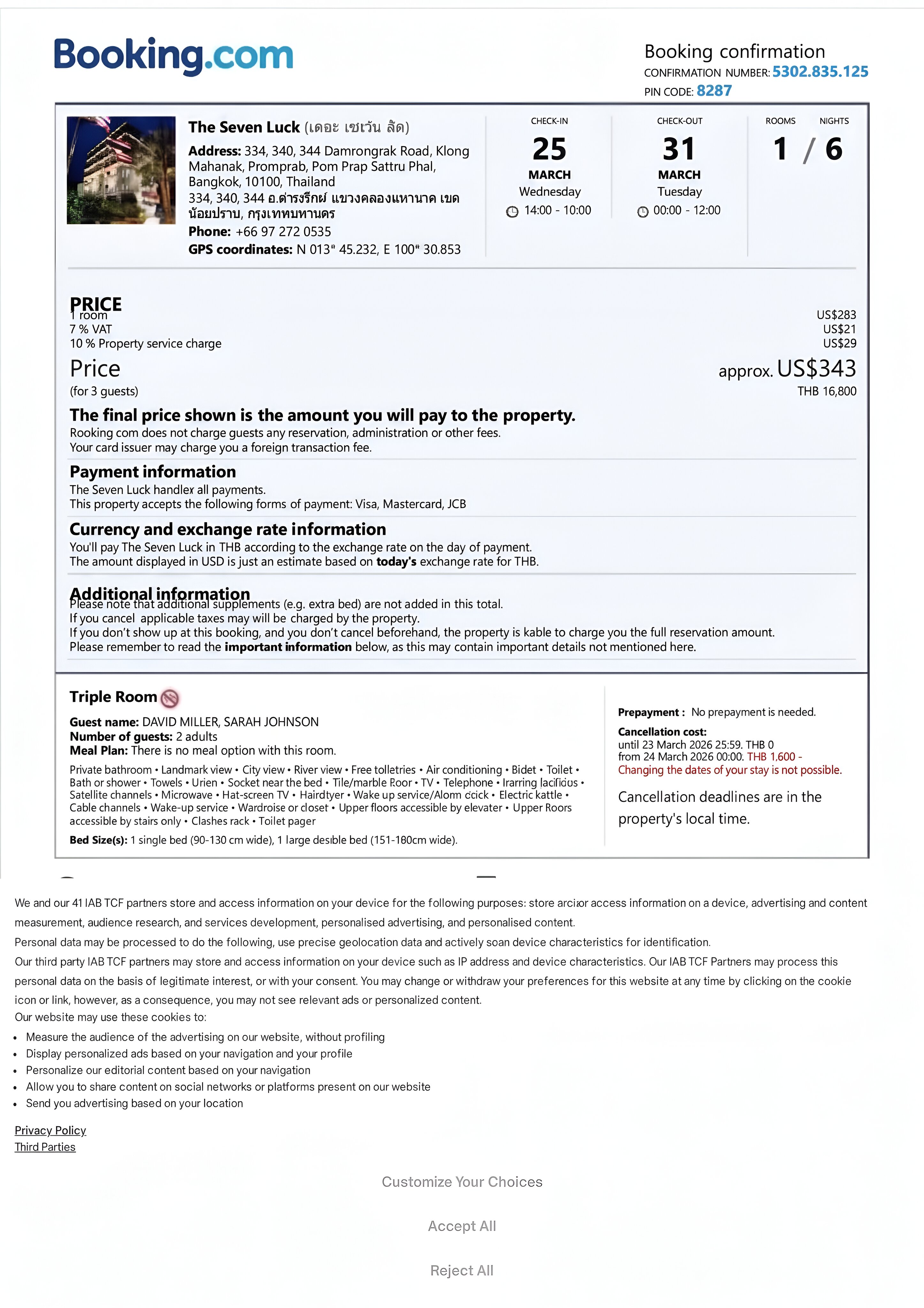 Hotel Booking Sample