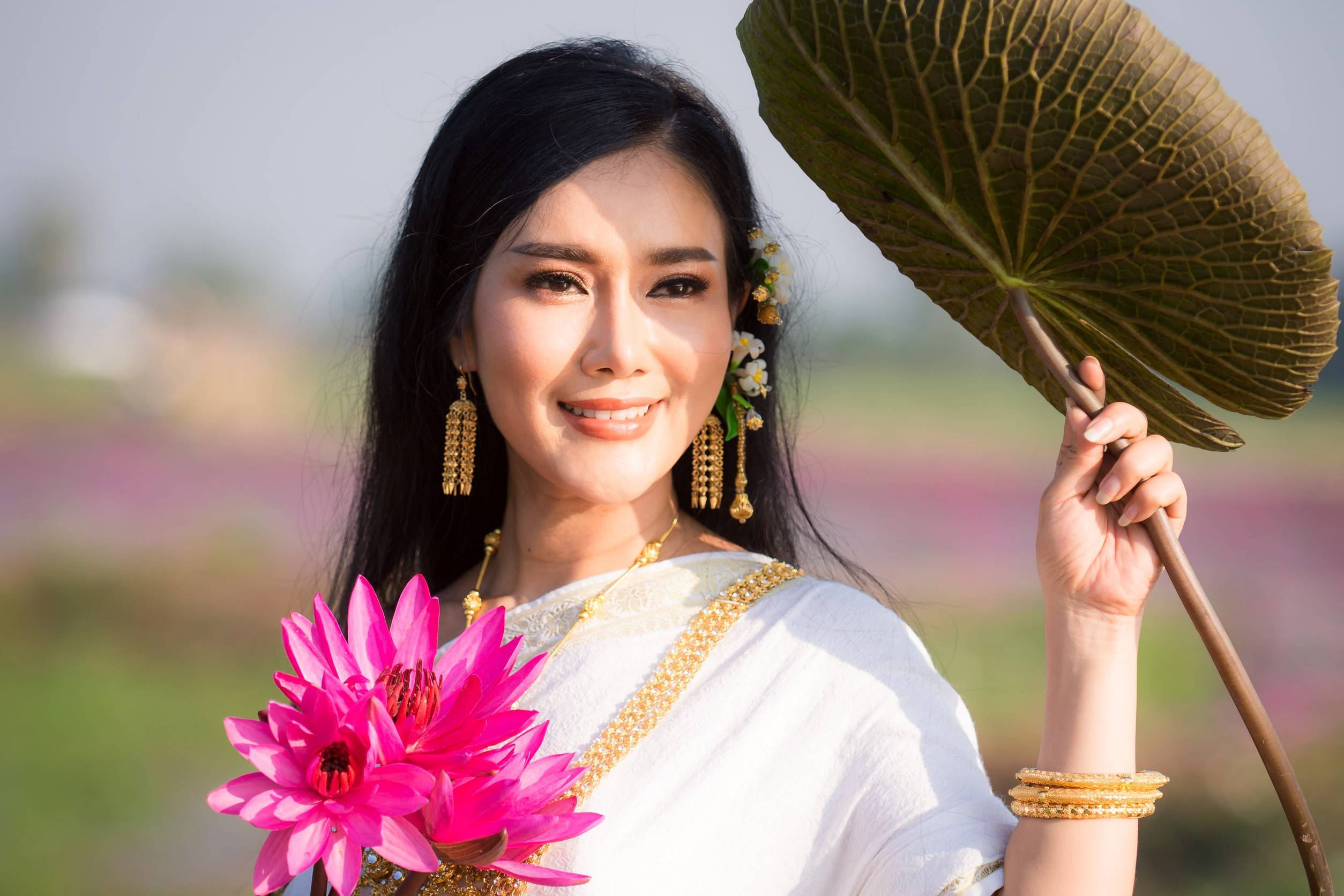 Young Thai Woman Proudly Showing Her Smile And Pride Young Thai Woman Proudly Showing Her Smile And Pride